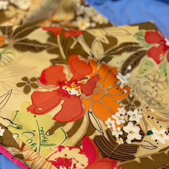 VINTAGE SILK women’s pant suit size 16 Adrianna Papéll colorful - Picture 13 of 13